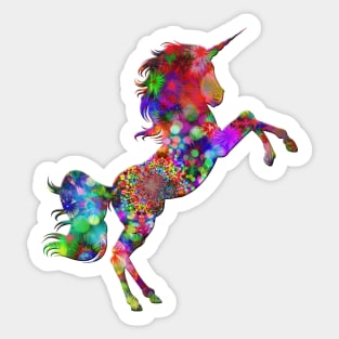 unicorn colorful Sticker